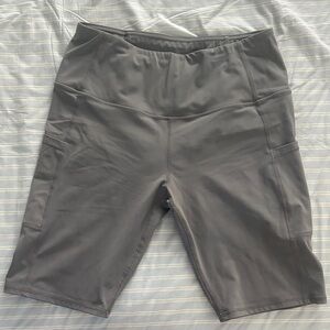 Gray Biker Shorts